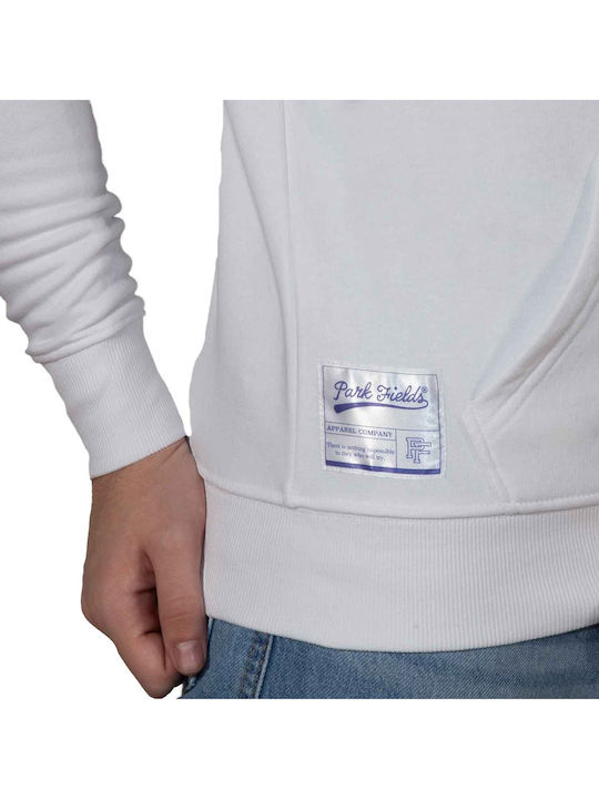 Sweatshirt with Hood White