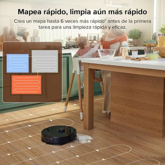 Roborock Q8 Max Robot Vacuum Cleaner with Laser Mapping & 5500Pa Suction Power Black