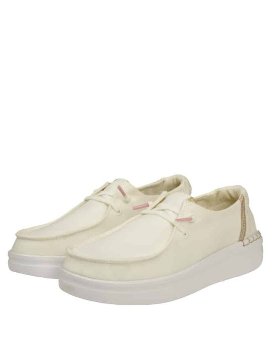 Hey Dude Wendy Rise Women's Moccasins in White Color