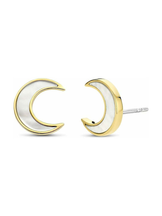 Ti Sento Earrings made of Silver Gold Plated