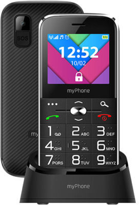 MyPhone Halo C Dual SIM Mobile Phone with Large Buttons Black