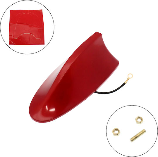 Autoantennen Dach Shark für Radio in Roter Farbe