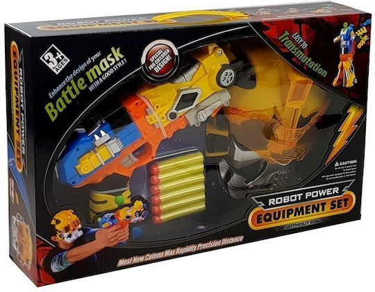 Lean Toys Robot 2in1 Foam Dart Gun + Mask Όπλα με Αφρώδη Βελάκια 26εκ.