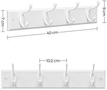 Songmics Μεταλλική 8 Θέσεων 40x7x9cm