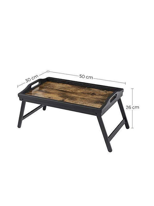 Songmics Bamboo Δίσκος Κρεβατιού 50x30x26cm