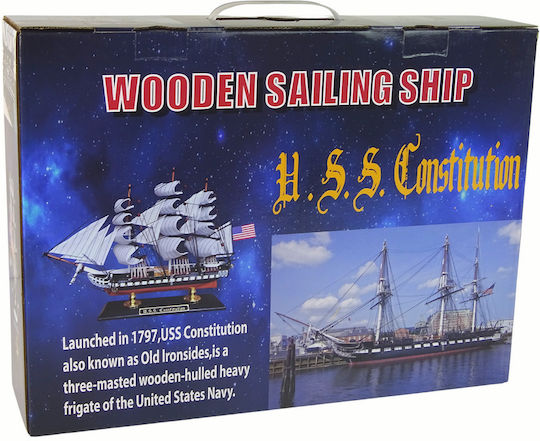 Lean Toys Modellfigur Schiff Weiß mit Kleber und Farben