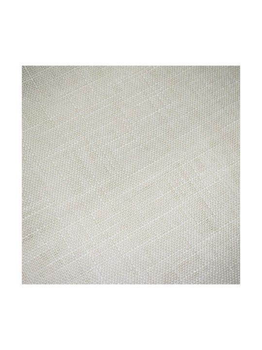 Κουρτίνα Παραθύρου με Τιράντες L-c Haltona Λευκή 60x120εκ.