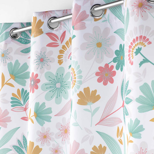 Curtain with Grommet L-c Indiana White 1611854 140x260cm