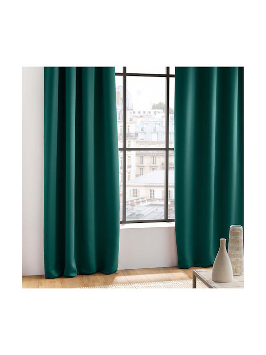 Douceur d'Intérieur Curtain Blackout with Grommet L-c Occult Green 135x240cm