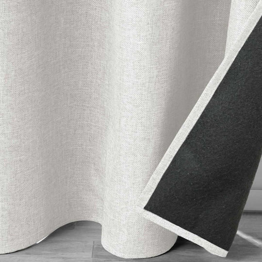 Vorhang mit Grommet L-c Jupiter Ecru 1611380 140x260cm