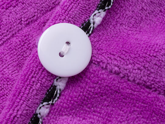 Πετσέτα Microfiber Μαλλιών Ροζ