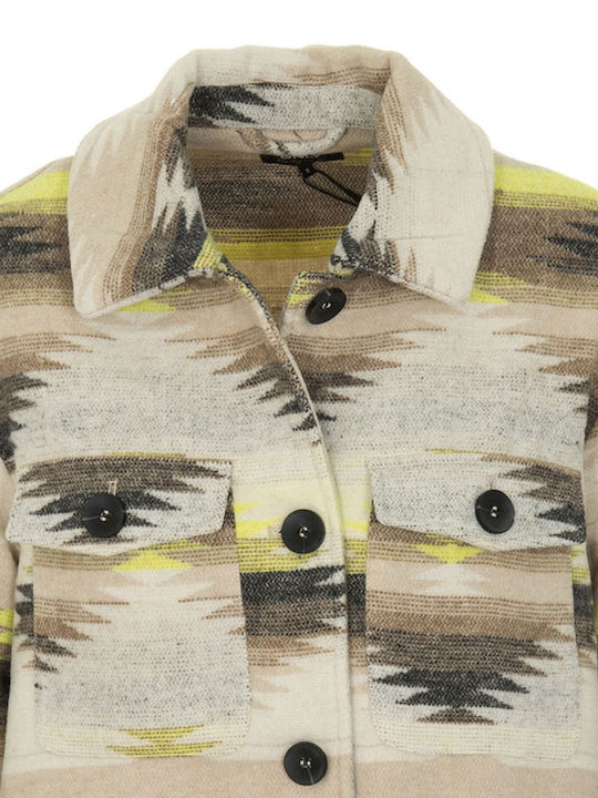Damen Gelb Overshirt