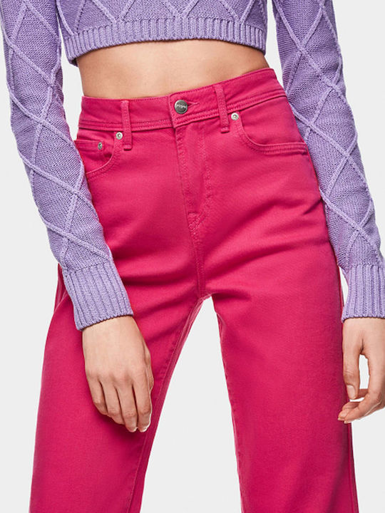 Pepe Jeans Dua Lipa Women's Jean Trousers Fuchsia