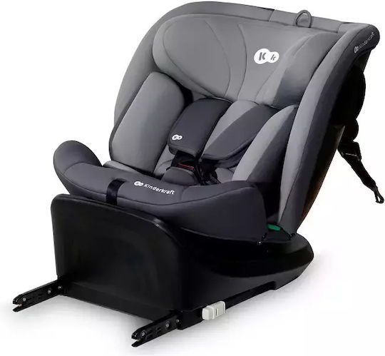 Kinderkraft i-Grow Детско Столче за Кола i-Размер с Isofix Сив 0-36 кг