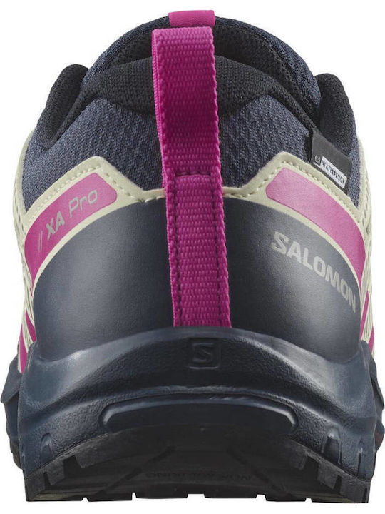 Kids Waterproof Hiking Shoes Xa Pro V8 Fuchsia