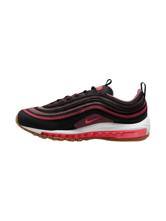 Nike Air Max 97 Ανδρικά Sneakers Black / Team Scarlet / Gum Medium Brown