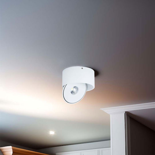 V-TAC Einzel LED Warm zu kühlem Weiß Spot in Weiß Farbe