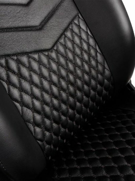 Noblechairs Icon Δερμάτινη Καρέκλα Gaming με Ρυθμιζόμενα Μπράτσα Μαύρη