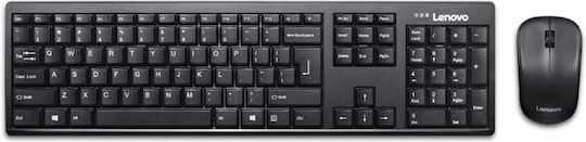 Lenovo 100 Ασύρματο Σετ Πληκτρολόγιο & Ποντίκι Αγγλικό US