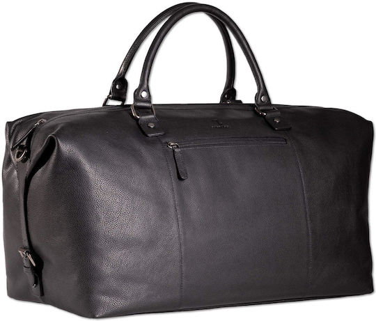7.Dots Earth10107 Sack Voyage Black Leather 26cm
