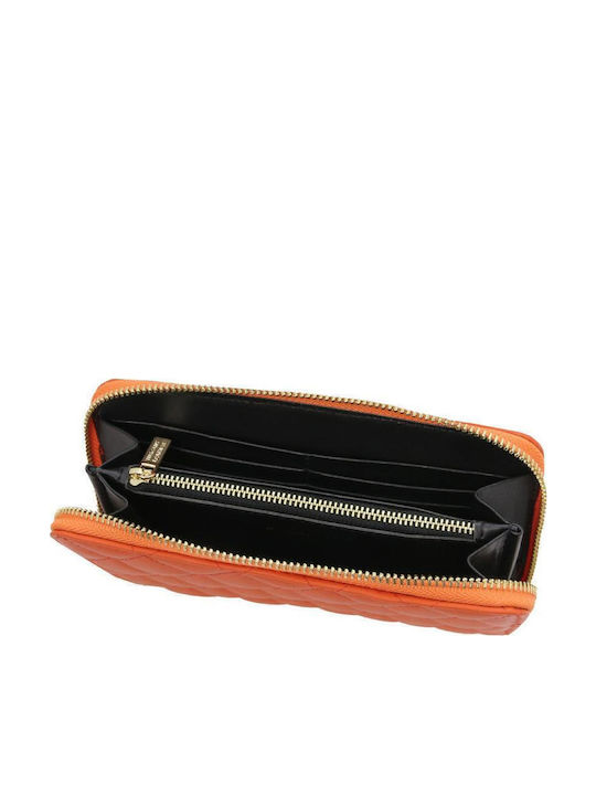 Groß Leder Damen Geldbörse Klassisch Orange