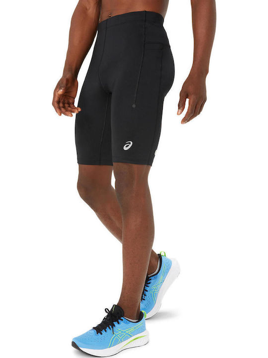 ASICS Road Ανδρικό Αθλητικό Κολάν Κοντό Μαύρο ASICS Road Ανδρικό Αθλητικό Κολάν Κοντό Μαύρο