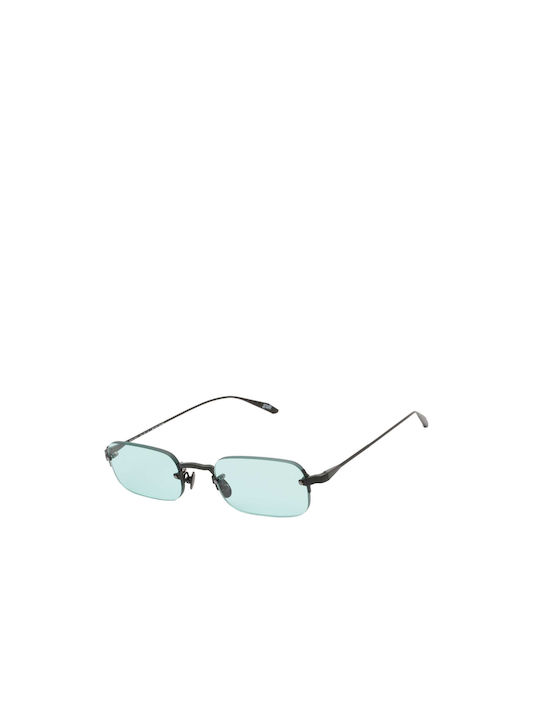 Gast Astro Sunglasses with Black Metal Frame and Green Lens AS01