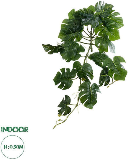 Dekorative künstliche Pflanze Monstera Grün 50cm in Box GloboStar
