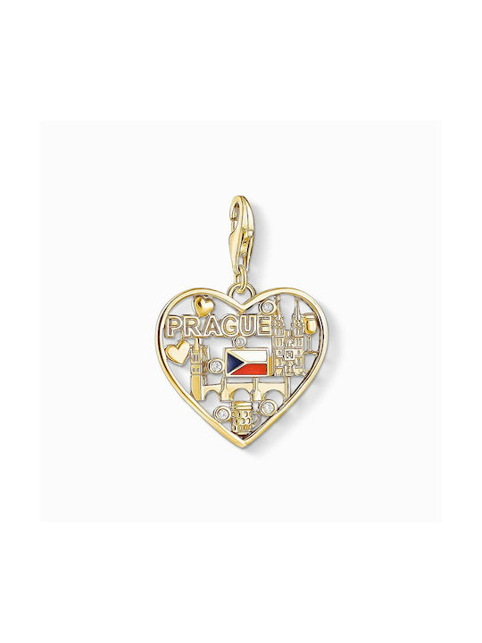 Thomas Sabo Charm mit Design Herz mit Perlen