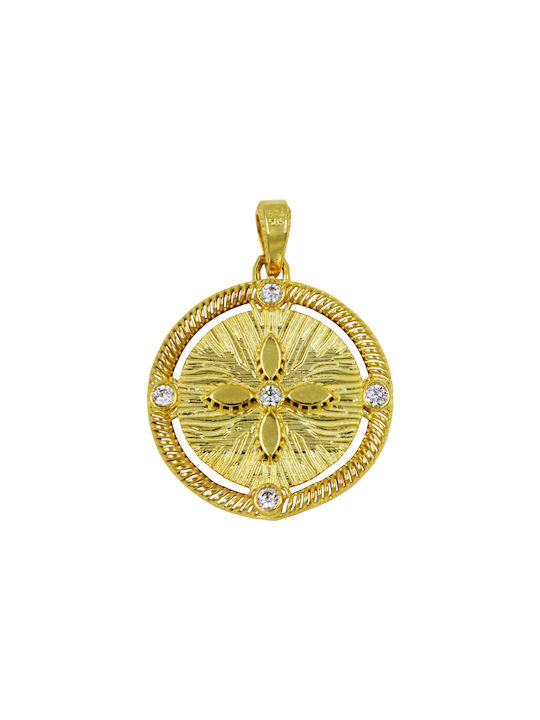 Roloi Kaliamanis Pandantiv Talisman pentru copii Față și spate Constantinato din Aur 14K PM1245G