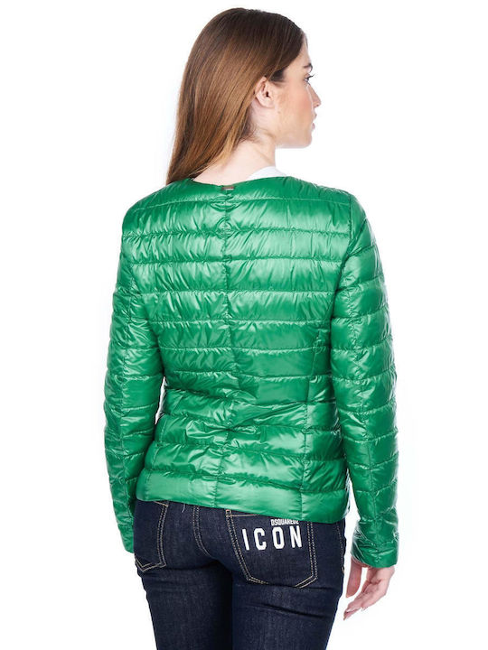 Herno Women's Short Puffer Jacket for Winter Green