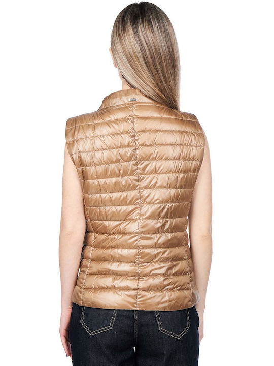 Herno Women's Short Puffer Jacket for Winter Brown