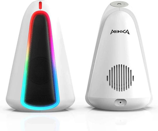 Marvo Monka Zilla SG-500 Ηχεία Υπολογιστή 2.0 με RGB Φωτισμό και Ισχύ 6W σε Λευκό Χρώμα