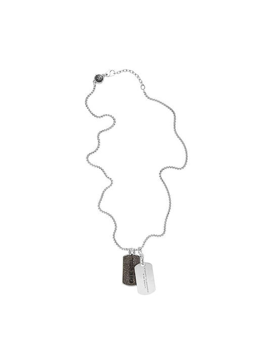 Diesel Necklace Double ID Card