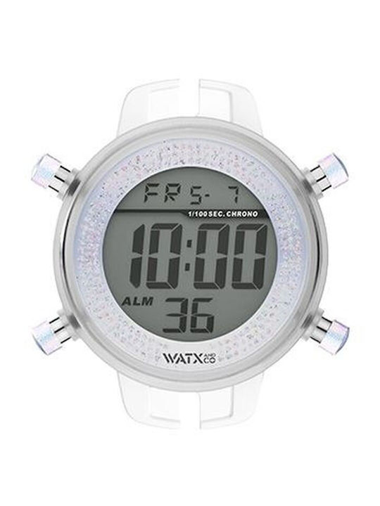 WATX & CO Дигитален Дамски Часовник 43мм Кварцов с Каучукова Каишка