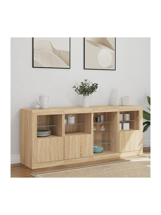 Sideboard Wooden Oaks 164x37x67cm