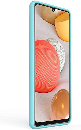 Lemontti С пълно покритие (360°) Силикон Син (Galaxy A42)