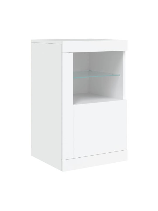 Μπουφές Ξύλινος Λευκός 123x37x67cm