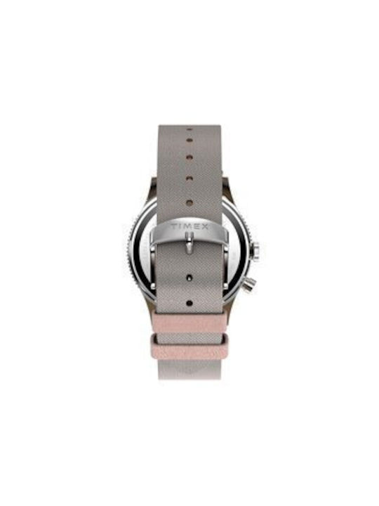 Timex Waterbury Watch Battery with Gray Leather Strap