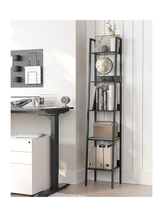 Shelving Unit Floor Black 33.8x30x170cm