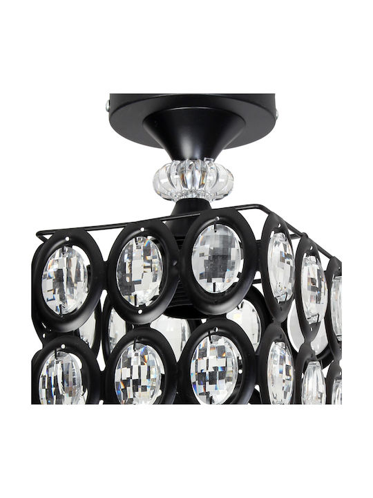 Keskor Metal Ceiling Light with Socket E27 29pcs Black