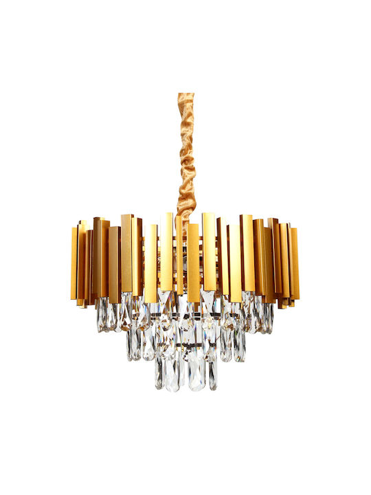 Globobox Chandelier with Crystals 4xE14 Gold 510111