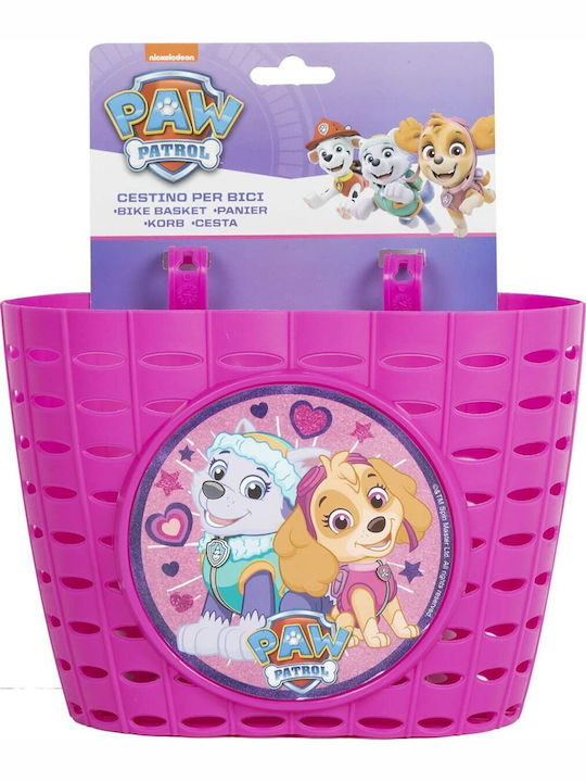 Paw Patrol Παιδικό Καλαθάκι Ποδηλάτου Ροζ