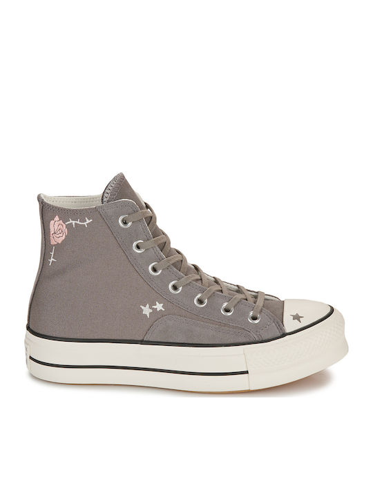 Chuck Taylor All Star Lift Flatforms Μποτάκια Γκρι