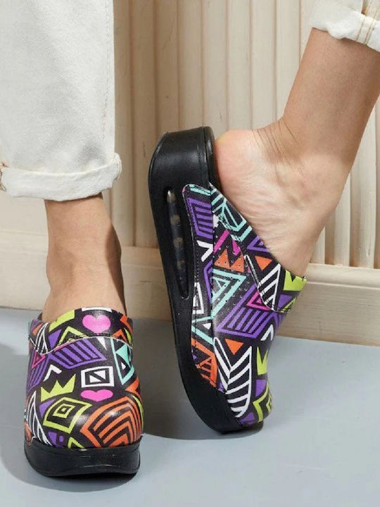 TerlikSabo Air Max Γυναικεία Δερμάτινα Ανατομικά Σαμπό Abstract