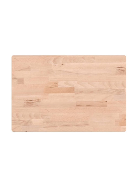 vidaXL Πάγκος Μπάνιου από Μασίφ Ξύλο 60x40x1.5cm 355986