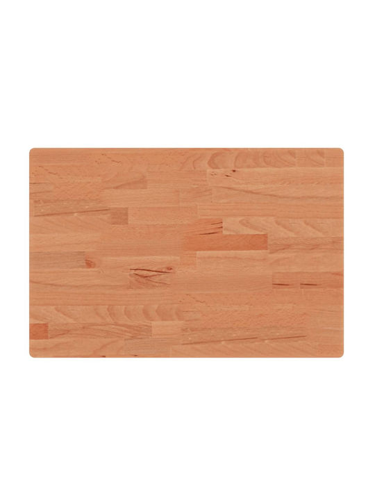 vidaXL Πάγκος Μπάνιου από Μασίφ Ξύλο 60x40x2.5cm 356003