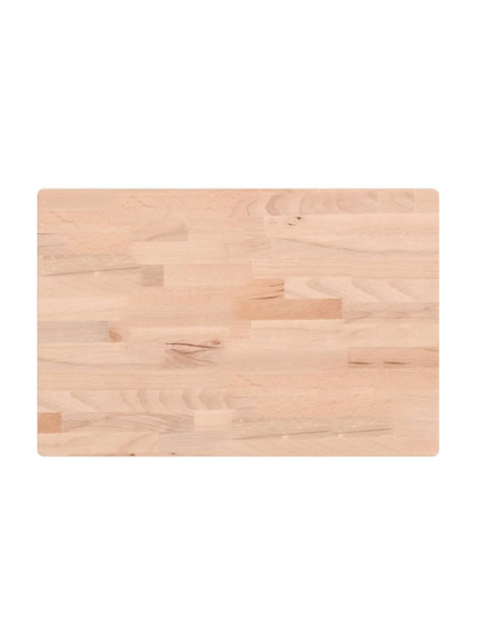 vidaXL Πάγκος Μπάνιου από Μασίφ Ξύλο 60x40x2.5cm 355990