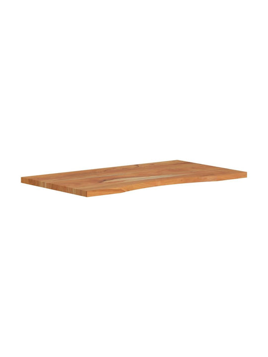 vidaXL Rectangular Office Desk Surface made of Solid Wood Brown 80x50x2.5cm 370162 1pcs