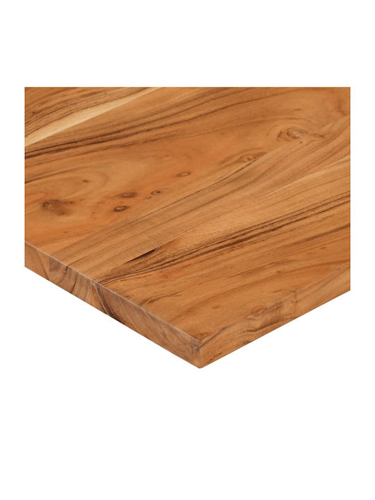 vidaXL Rectangular Office Desk Surface made of Solid Wood Brown 80x50x2.5cm 370162 1pcs